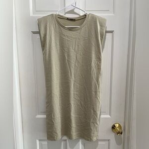 Zara cotton tank mini dress